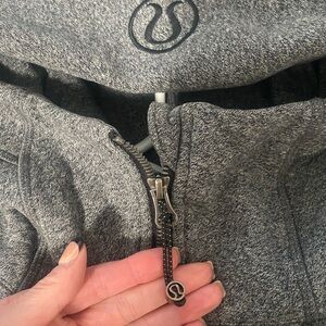 Lululemon Scuba Full-Zip Hoodie Jacket Heathered Thumbholes Pockets LW4AWNS 4